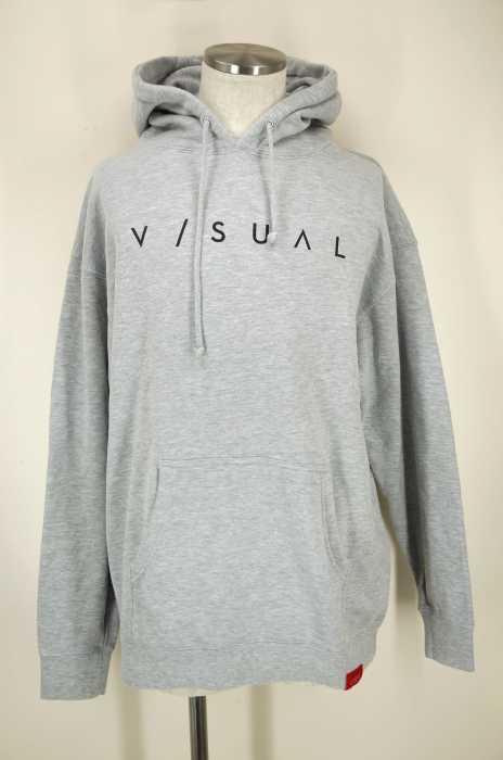 V/SUAL (ビジュアル) ロゴプリントスウェットパーカー メンズ トップス