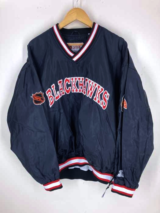 STARTER（スターター） NHL CHICAGO BLACKHAWKS ナイロンプルオーバー メンズ トップス