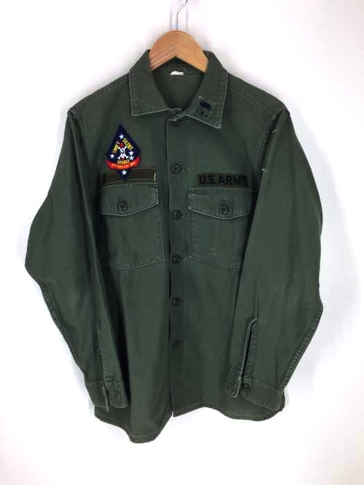 US ARMY(ユーエスアーミー) ワッペン付き ミリタリーシャツ メンズ トップス