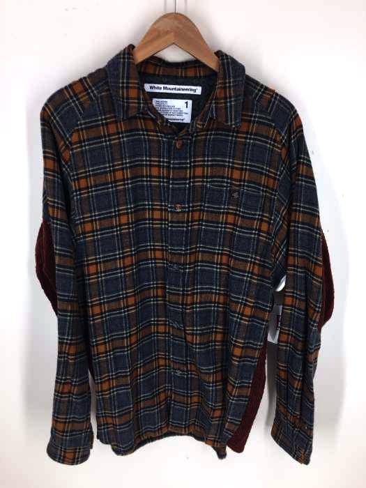 WHITE MOUNTAINEERING（ホワイトマウンテニアリング） CHECK FLANNEL CONTRASTED SHIRT チェック フランネルシャツ メンズ トップス