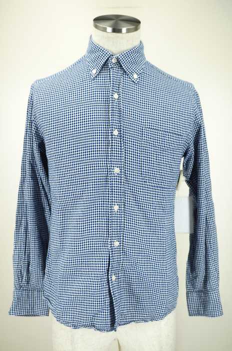 UNITED ARROWS green label relaxing （ユナイテッドアローズグリーンレーベルリラクシング） 千鳥格子柄ボタンダウンシャツ メンズ トップス