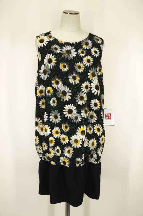 MOSCHINO （モスキーノ） ノースリーブマーガレット柄 レディース ワンピース