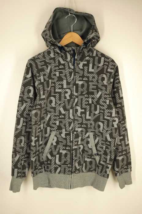 Quiksilver（クイックシルバー） 総柄ジップアップパーカー メンズ トップス