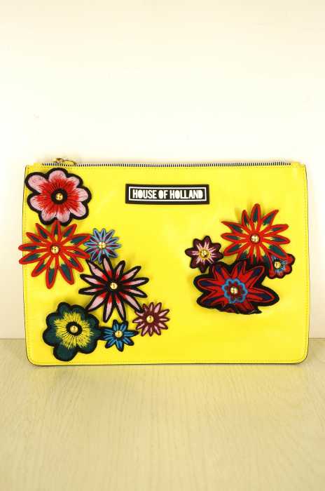 HOUSE OF HOLLAND（ハウスオブホランド） 花柄クラッチバッグ メンズ バッグ