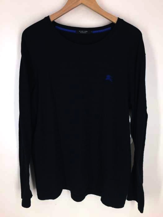 BURBERRY BLACK LABEL(バーバリーブラックレーベル) クルーネック ロングスリーブカットソー 長袖Tシャツ メンズ トップス