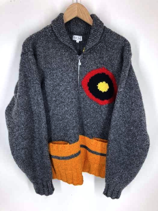 Paul Smith LONDON（ポールスミスロンドン） 総柄 ラウンドカラー ニットジャケット メンズ アウター