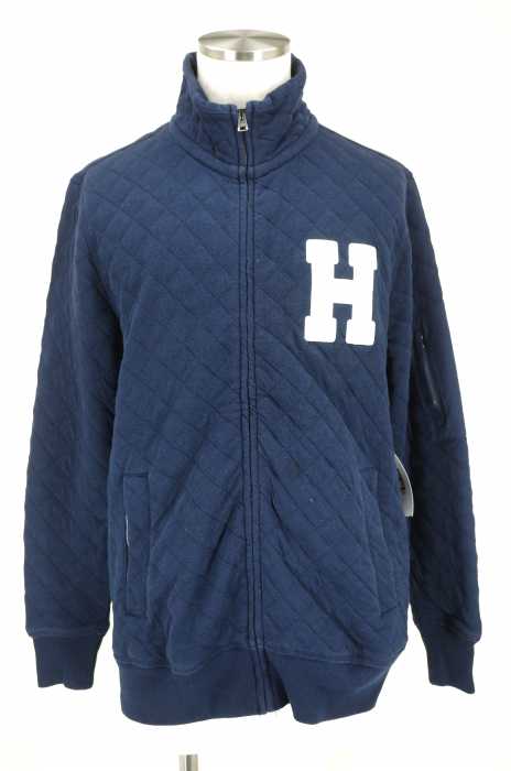 TOMMY HILFIGER （トミーヒルフィガー） ワッペン付キルティングジップアップ中綿ジャケット ブルゾン メンズ トップス