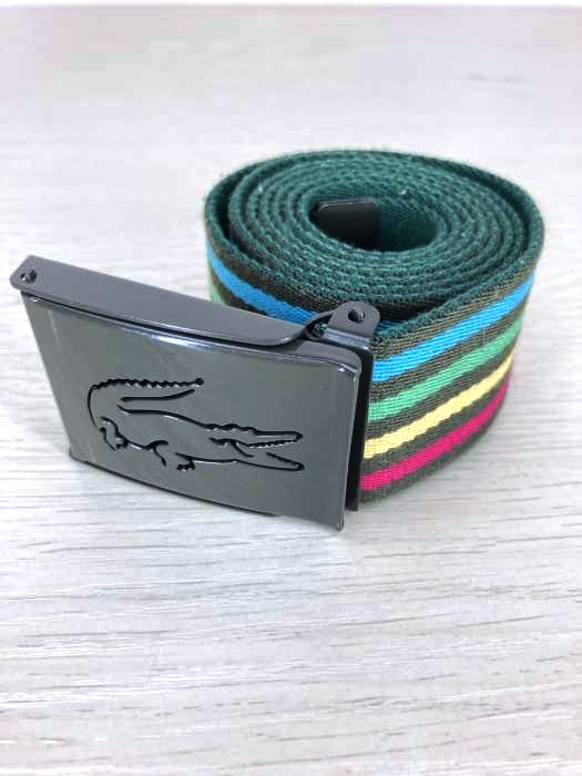 LACOSTE（ラコステ） ボーダー ガチャ ベルト メンズ ファッション雑貨