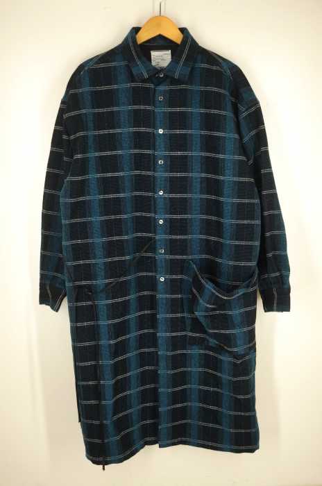 SHAREEF(シャリーフ) WOOL CHECK LONG SHIRTS メンズ トップス