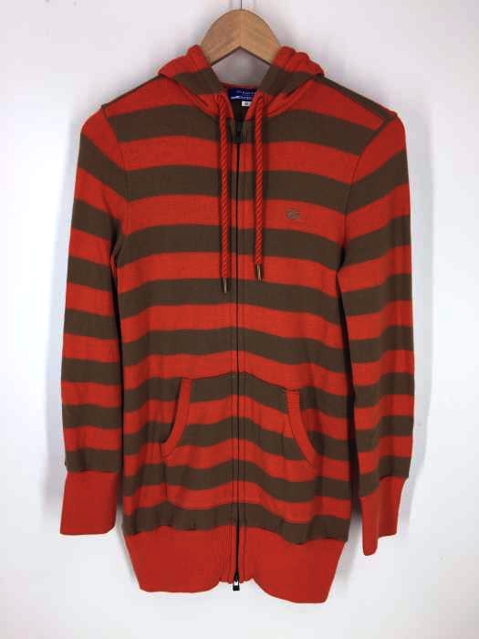 BURBERRY LONDON（バーバリーロンドン） ボーダー柄 ニットパーカー レディース トップス