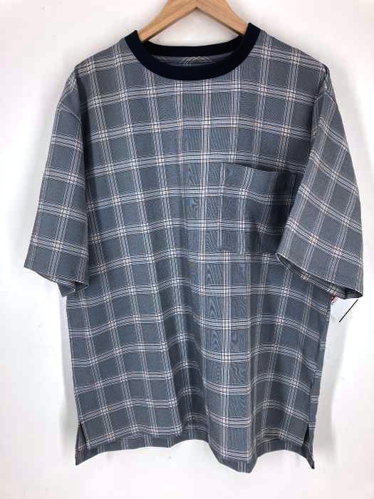 NIKO AND...（ニコアンド） チェッククルーネックTシャツ メンズ トップス
