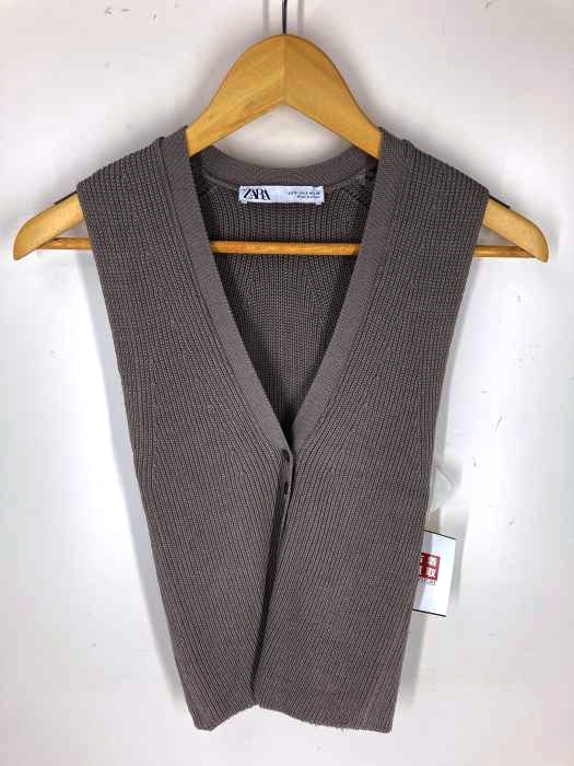 ZARA(ザラ) RIBBED KNIT VEST レディース トップス