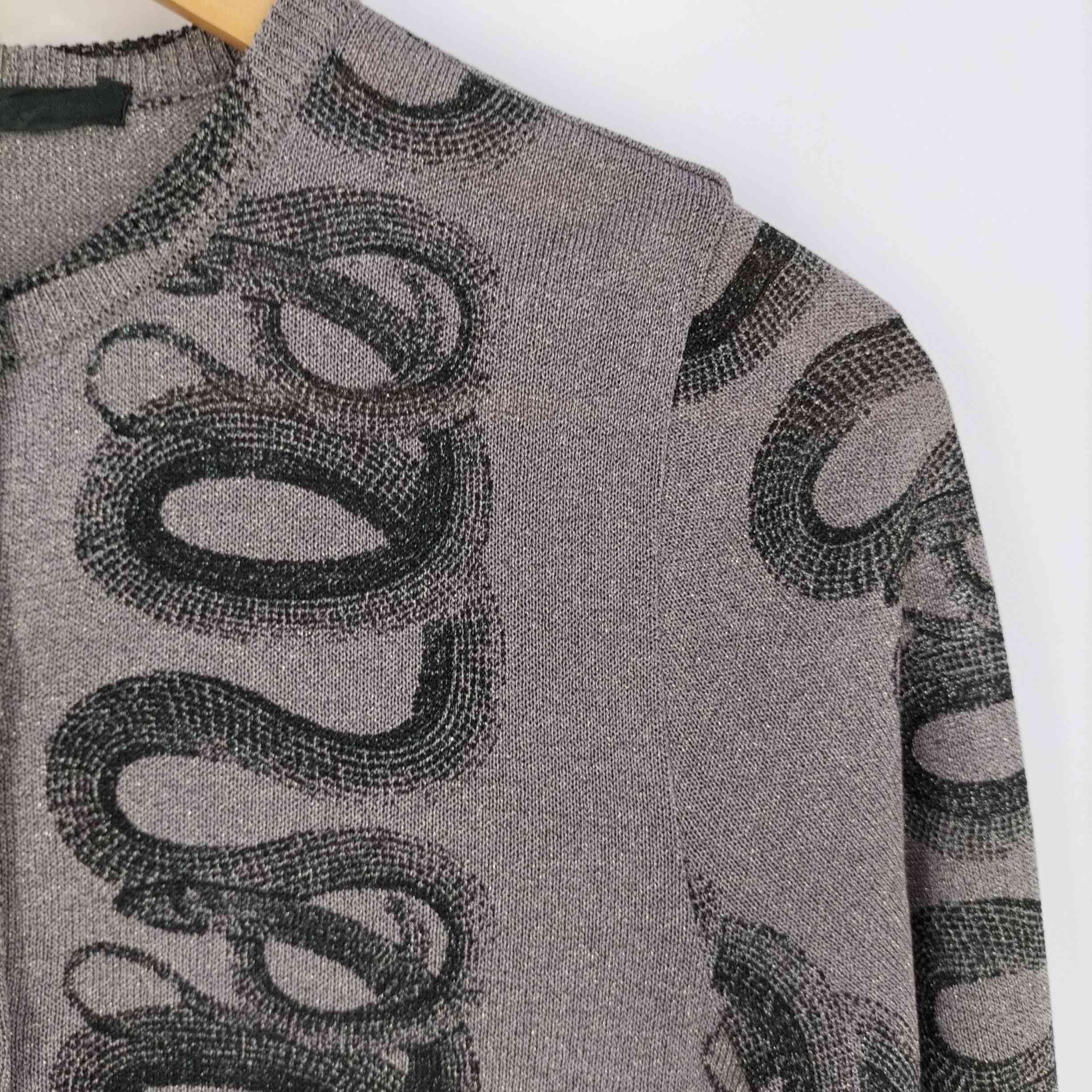 HYSTERIC GLAMOUR(ヒステリックグラマー)スネーク ヘビ 蛇 ラメ ニット 