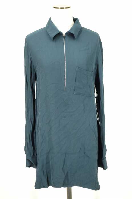 ZARA （ザラ） ジッププルオーバーレーヨンシャツ レディース トップス
