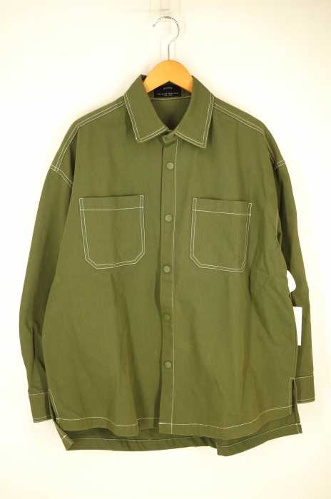 BERSHKA（ベルシュカ） ステッチシャツ メンズ トップス