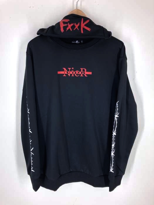 NieR CLOTHING（ニーア クロージング） 総柄 ロング ジップアップパーカー メンズ トップス