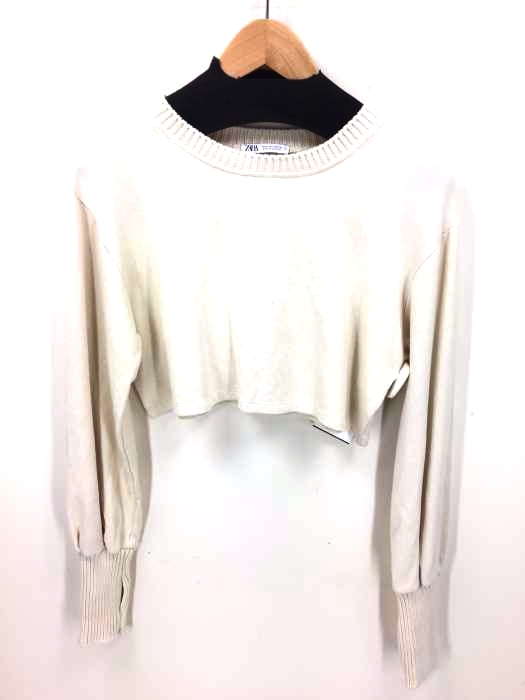 ZARA（ザラ） CONTRAST SWEATSHIRT レディース トップス