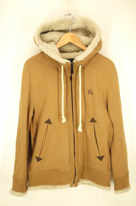 BURBERRY BLACK LABEL (バーバリーブラックレーベル) ボアジップアップパーカー メンズ トップス