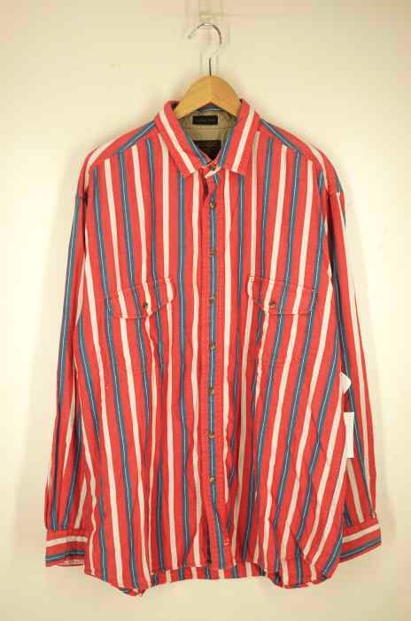 Eddie Bauer(エディーバウアー) Rufton Twill マルチストライプ柄 ツイルシャツ メンズ トップス