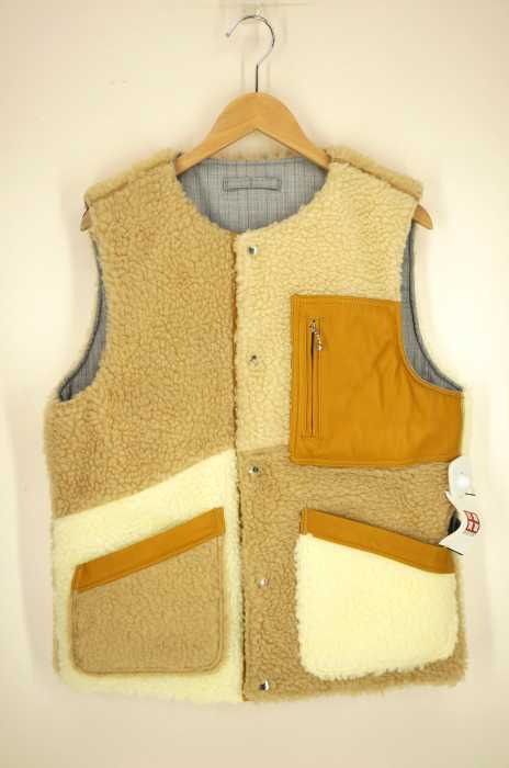 SEVESKIG(セヴシグ) REVERSIBLE CRAZY BOA VEST ベスト メンズ アウター