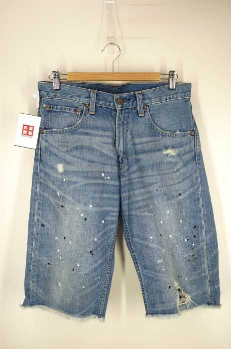 Levis（リーバイス） 503 ペイント加工ダメージハーフデニムパンツ メンズ パンツ