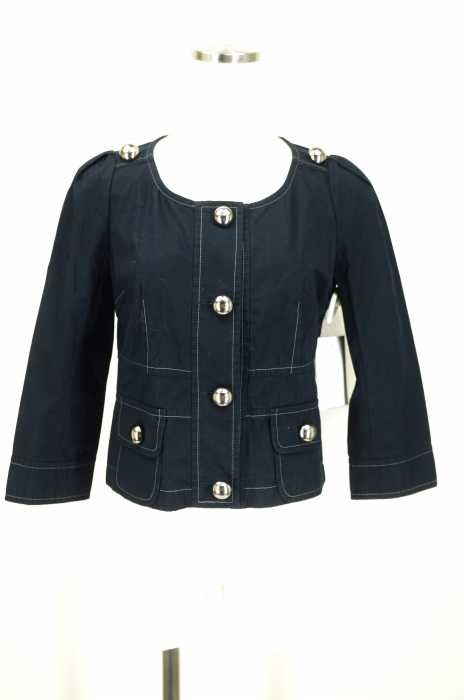 LANVIN en Bleu （ランバンオンブルー） ノーカラージャケット レディース アウター