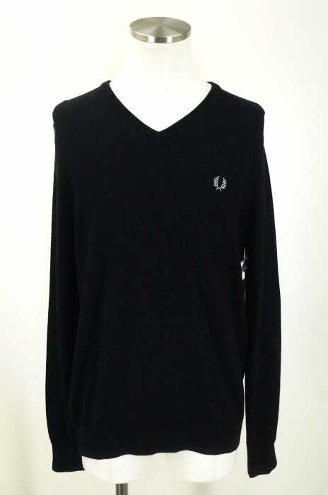 FRED PERRY （フレッドペリー） Vネックウール混ニットトップス メンズ トップス