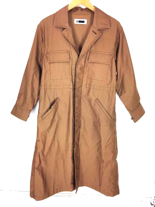 H BEAUTY&YOUTH UNITED ARROWS（エイチビューティーアンドユースユナイテッドアローズ） COTTON MOLE SKIN MILITARY LONG COAT レディース アウター