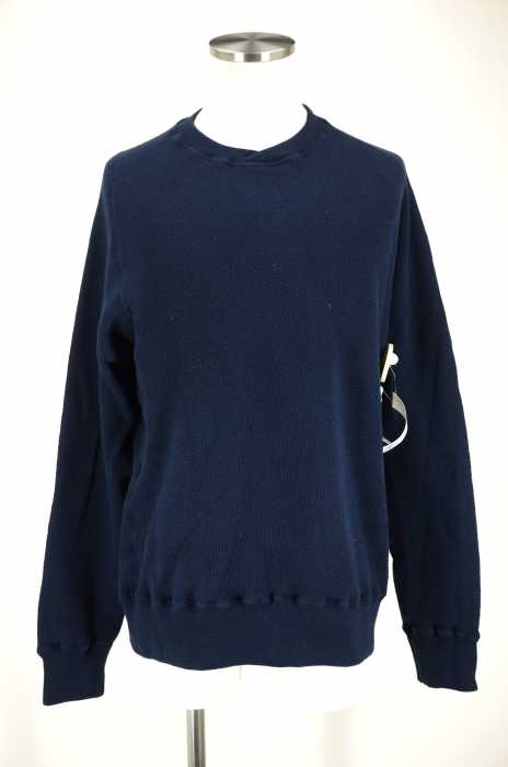 Engineered Garments （エンジニアードガーメンツ） エルボーパッチ付き クロスクルーネックスウェットトップス メンズ トップス