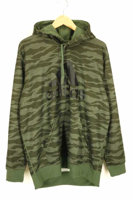 adidas （アディダス） M ESSENTIALS CAMO ライトスウェット プルオーバーパーカー メンズ トップス