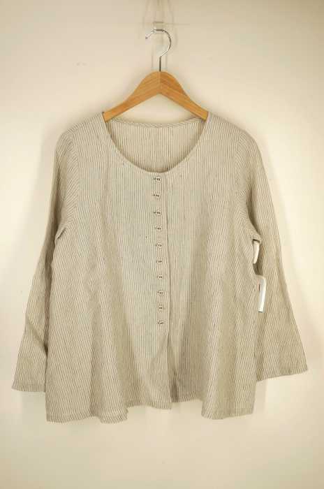 nest Robe （ネストローブ） ストライプ柄リネンブラウス レディース トップス