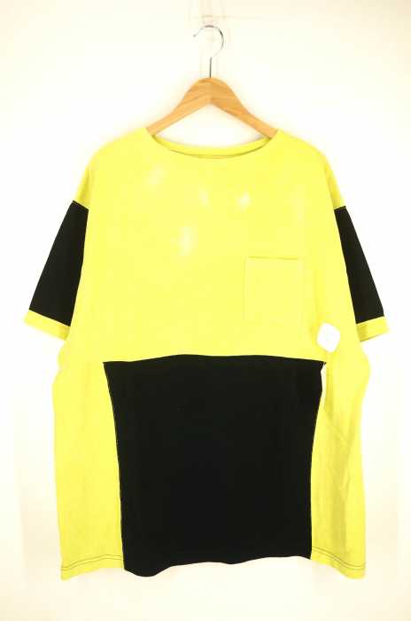 C.E （シーイー） ZIGGURAT PATCH BIG T ポケット付 ビッグ半袖Tシャツ メンズ トップス