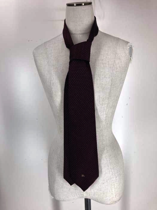 BURBERRY BLACK LABEL（バーバリーブラックレーベル） 刺繍入り ドット柄 ネクタイ レディース ファッション雑貨