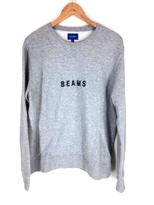 BEAMS(ビームス) ロゴ クルーネック スウェット メンズ トップス