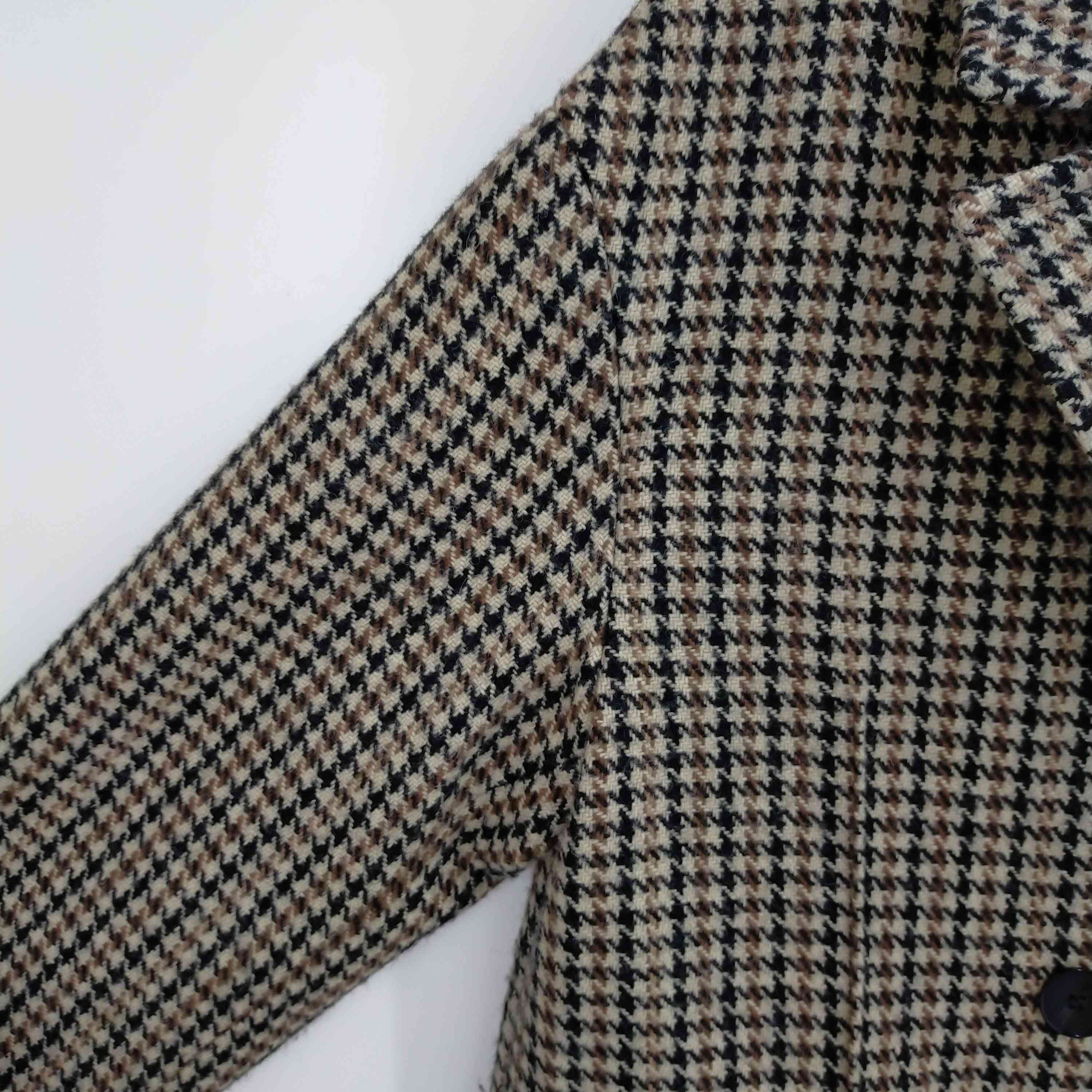 ZARA(ザラ)ウールミックスハウンドトゥースコート 【中古】【ブランド ZARA(ザラ)ウールミックスハウンドトゥースコート 【中古】【ブランド