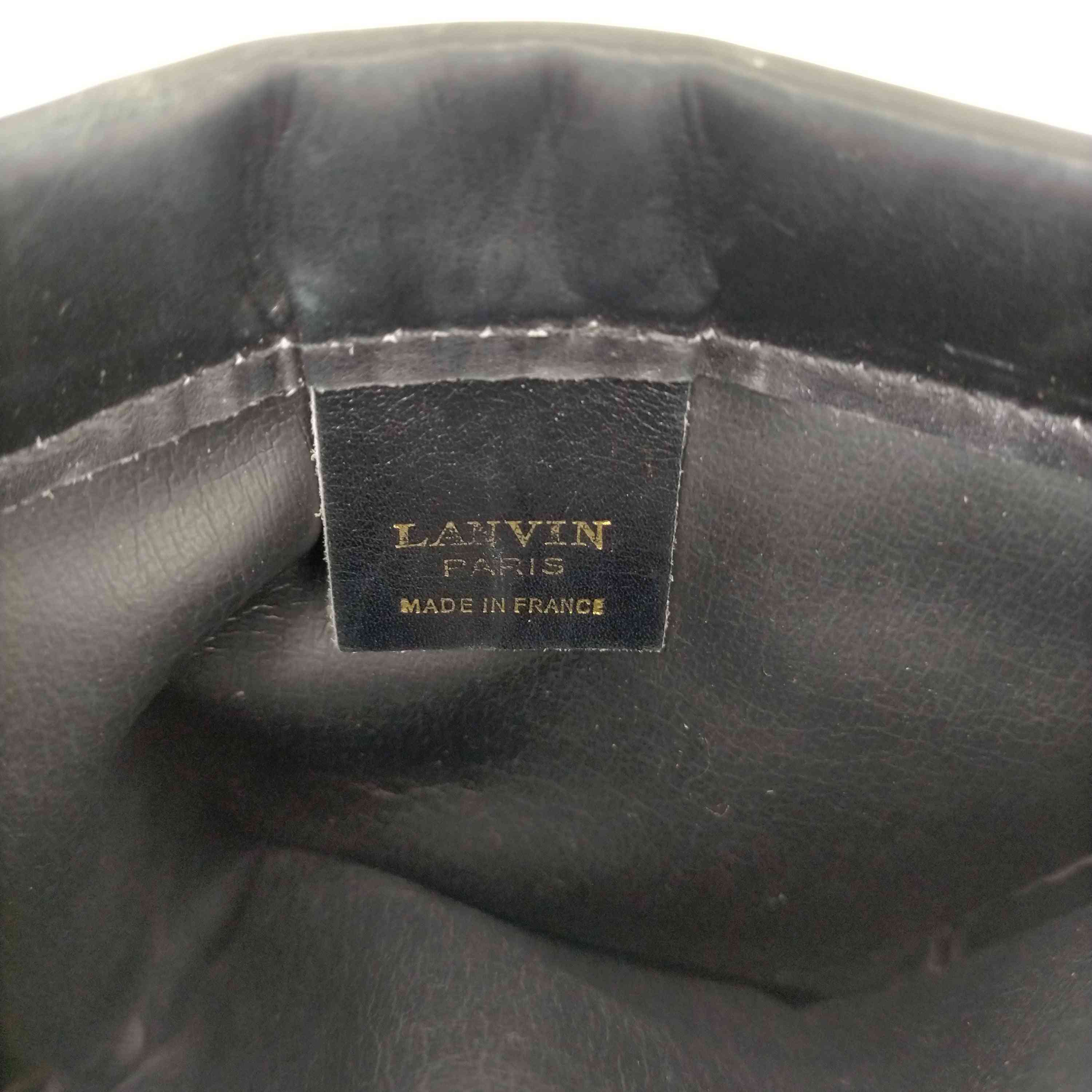LANVIN PARIS(ランバン パリ)MADE IN FRANCE キャンバスレザーコンビ
