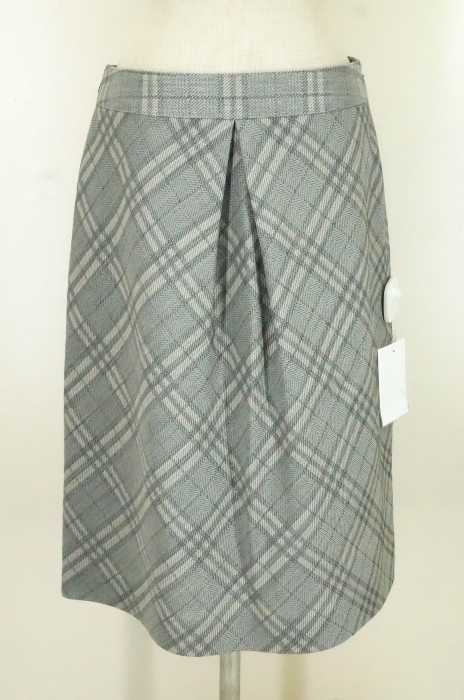 BURBERRY LONDON (バーバリーロンドン) チェック柄サイドジップスカート レディース スカート