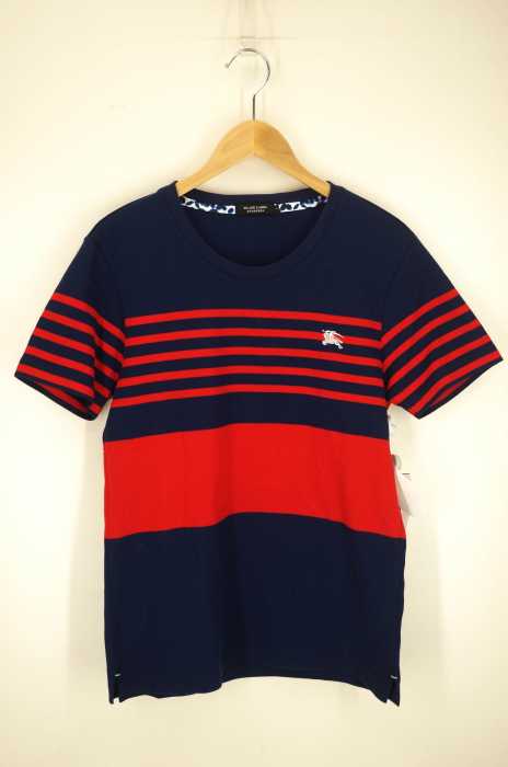 BURBERRY BLACK LABEL （バーバリーブラックレーベル） ボーダークルーネックTシャツ メンズ トップス