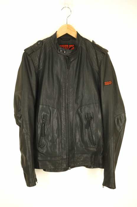 UNION JAP(ユニオンジャップ ) パンチングレザーシングルライダース メンズ アウター