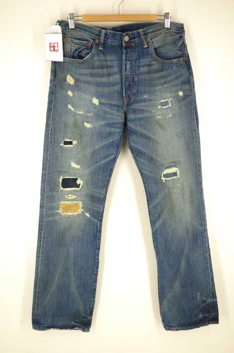 Levi's (リーバイス) クラッシュ加工デニムパンツ メンズ パンツ