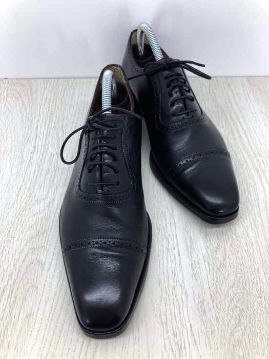 santoni クォーターブローグ 内羽根 レザーシューズ 革靴 メンズ シューズ