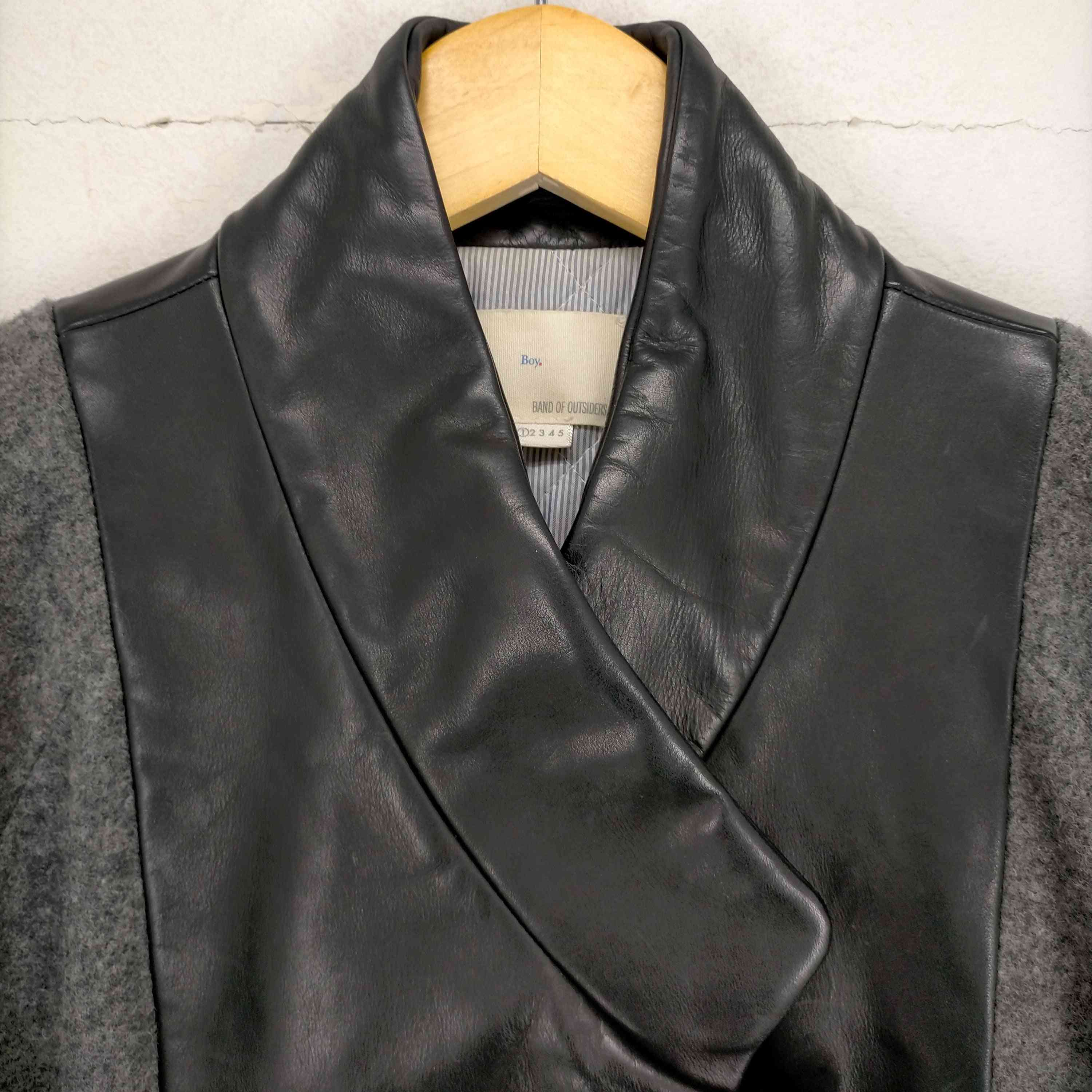 BAND OF OUTSIDERS(バンドオブアウトサイダーズ)レザー 切替