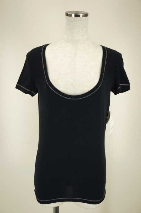 EMPORIO ARMANI (エンポリオアルマーニ) Uネック半袖トップス Tシャツ レディース トップス