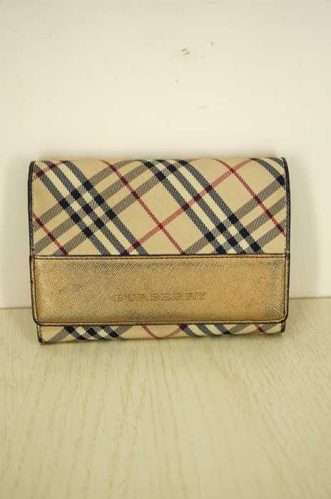 BURBERRY （バーバリー） バーバリーチェック二つ折りウォレット 折り財布 レディース ファッション雑貨