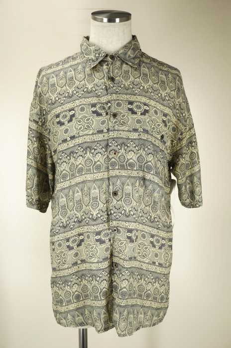 SUMMA シルク半袖総柄シャツ メンズ トップス