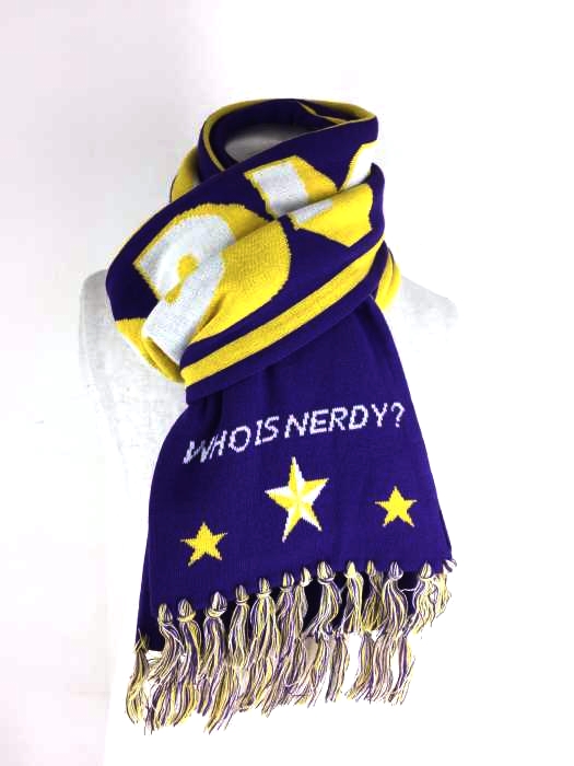 nerdy（ノルディー） Multi Color Logo Scarf_Purple メンズ ファッション雑貨