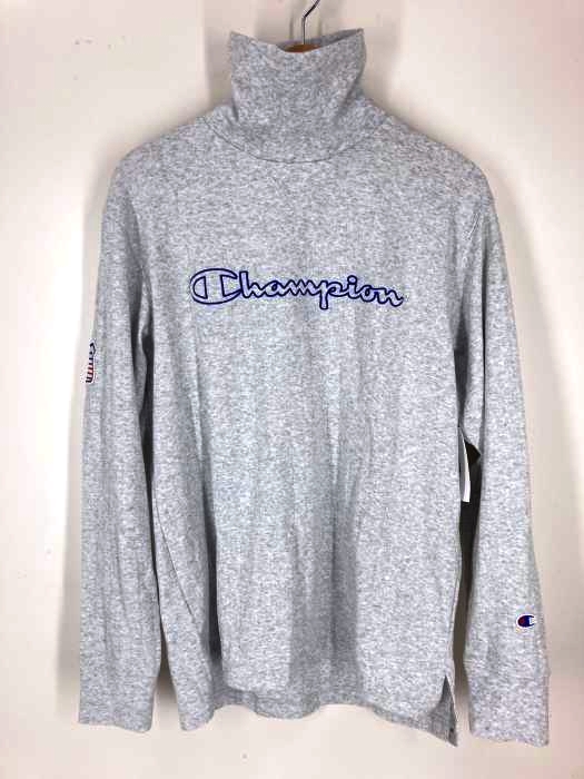 Champion(チャンピオン) フロントロゴ タートルネック スウェット 長袖Tシャツ メンズ トップス