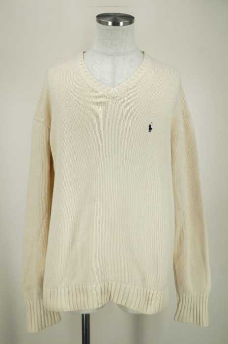 Polo by RALPH LAUREN （ポロバイラルフローレン） コットンニットVネックセーター メンズ トップス
