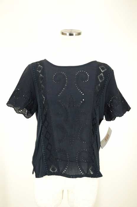 AMERICAN EAGLE OUTFITTERS （アメリカンイーグルアウトフィッターズ） 異素材切替刺繍レースデザイントップス レディース トップス