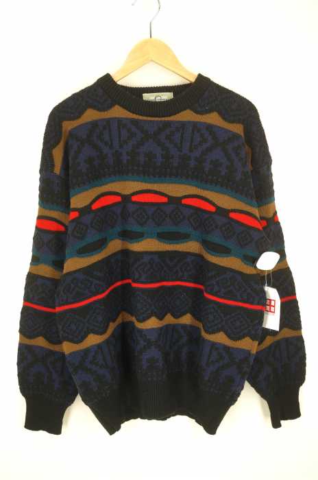 USED （ブランド不明） 総柄ニット メンズ トップス